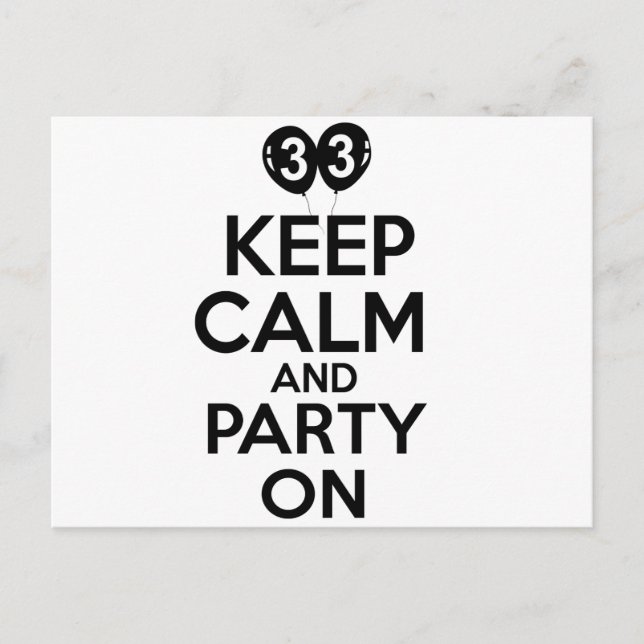 Carte Postale Drôle 33 ans designs (Devant)