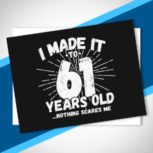 Carte Postale Drôle 61e Anniversaire Citation Sarcastique 61 Ann