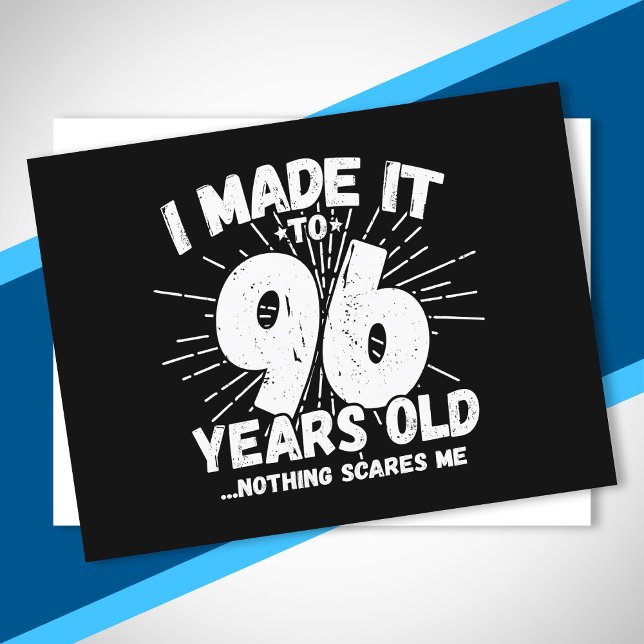 Carte Postale Drôle 96ème Anniversaire Citation Sarcastique 96 A (Créateur téléchargé)