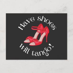 Carte Postale Drôle Avoir Des Chaussures Tango Rouge Tango Chaus