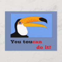 Drôle bande dessinée Toucan oiseau blague ond line
