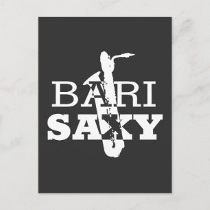 Carte Postale Drôle Baritone Saxophone Cadeau Pour Bari Saxophon
