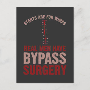 Carte Postale Drôle Bypass Open Heart Chirurgie Récupération Cad