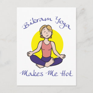 Carte Postale Drôle cadeau Bikram Yoga