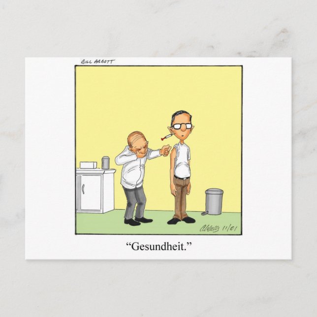 Carte Postale Drôle cadeau de dessin Médicale! (Devant)