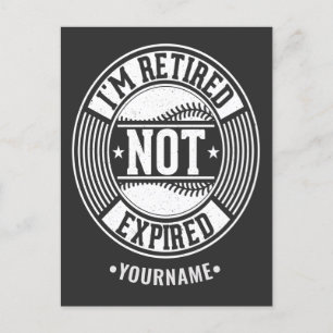 Carte Postale Drôle cadeau de retraite Je suis retraité NON expi