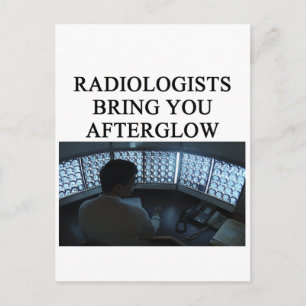 Carte Postale drôle de blague en radiologie