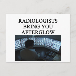 Carte Postale drôle de blague en radiologie