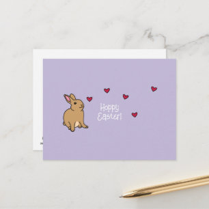 Carte postale drôle de lapin "Joyeuses Pâques"