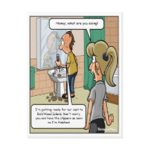 Carte postale drôle de l'île de Bald Head