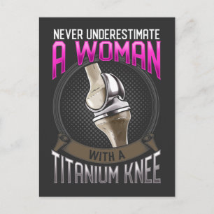 Carte Postale Drôle de récupération d'opération du genou Hôpital