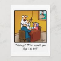 Carte postale drôle de vin "Spectickles"