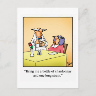 Carte postale drôle de vin "Spectickles"