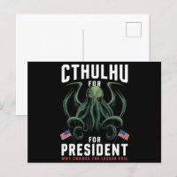 Drôle d'élection 2024 Cthulhu pour Président