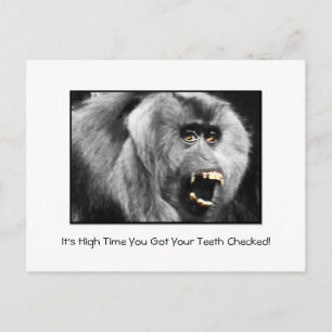 Carte Postale Drôle Dentille Dental Checkup Rappel de rendez-vou