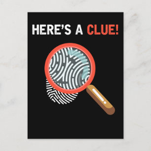 Carte Postale Drôle Detective Crime Investigation Drama Book
