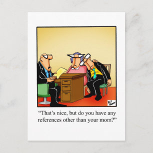Carte postale drôle d'humour de bureau