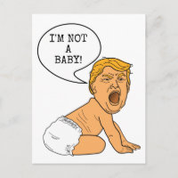 Drôle Donald Trump Je ne suis pas un bébé
