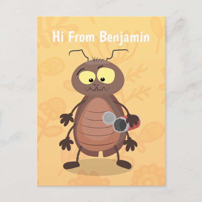 Carte Postale Drôle drôle de personnage de dessin animé de cafar (Devant)