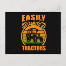 Drôle Facilement Distrait Par Tracteurs Farm
