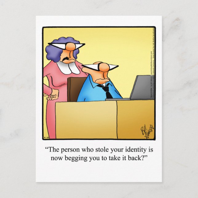 Carte postale drôle "Garder le contact" (Devant)