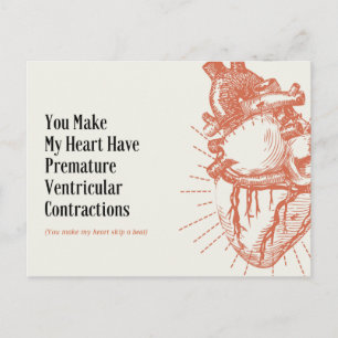 Carte Postale Drôle Illustration Coeur Médicale plaisanterie