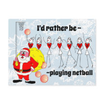 Drôle, je préfère jouer au Netball Noël