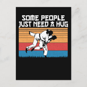 Carte Postale Drôle Joke Judo Jiu Jitsu Humour des arts martiaux
