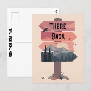 Carte Postale Drôle Là-Bas & Retour A Été Fait Ce Vacances