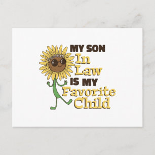 Carte Postale Drôle Mon gendre est mon enfant préféré Famille Ma