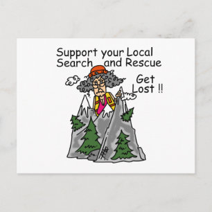 Carte Postale Drôle obtenez perdu