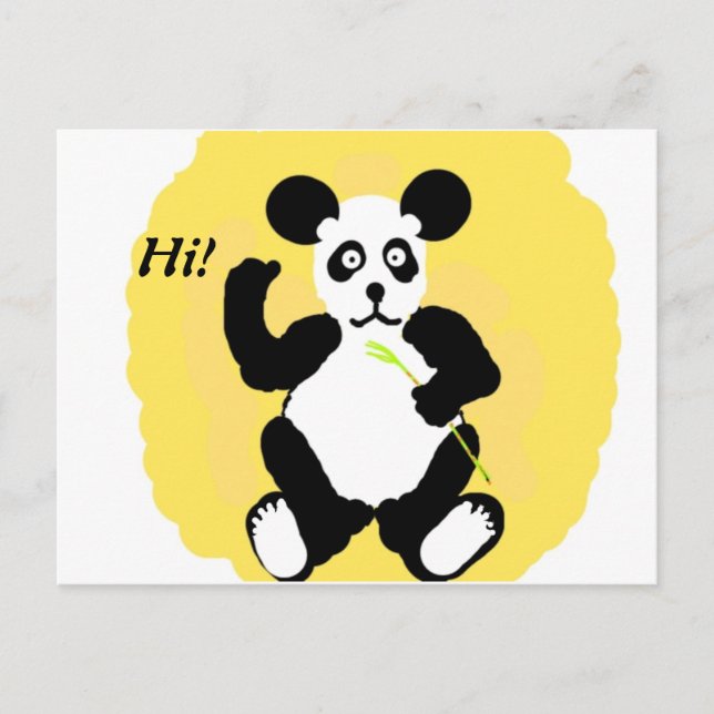 Carte Postale Drôle Panda (Devant)