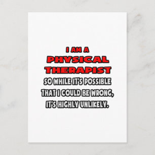 Carte Postale Drôle physiothérapeute .. Très improbable