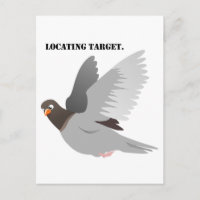 Drôle Pigeon Cartoon, "Localisation Cible" Humour