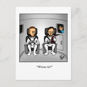 Carte postale drôle pour penser à toi