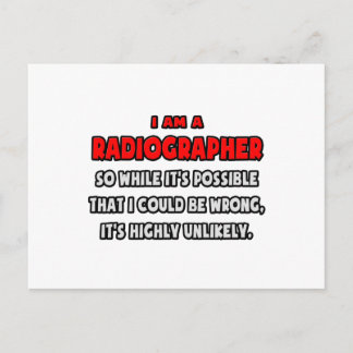 Carte Postale Drôle Radiographe .. Très improbable