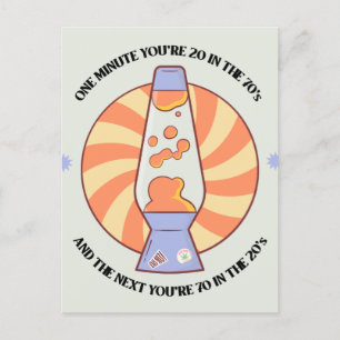 Carte Postale Drôle Retro 70's