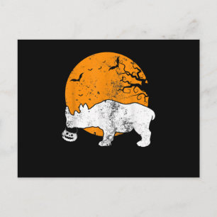 Carte Postale Drôle Rhino Citrouille Halloween Costume Cadeau