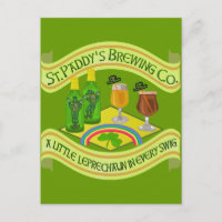 Drôle Saint Patrick's Day Leprechaun Brasserie