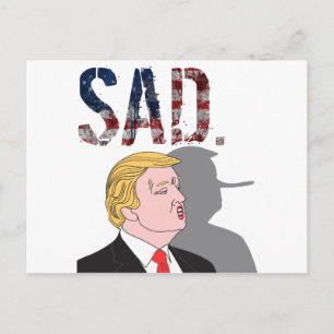 Carte Postale Drôle sarcastique anti-président Donald Trump