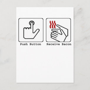 Carte Postale Drôle Sèche-Bacon