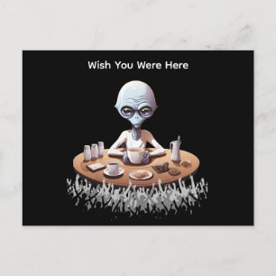 Carte Postale Drôle Souhaite Que Tu Es Ici