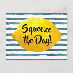 Carte Postale Drôle Squeeze Jour Script 3D Lemon