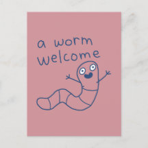 Drôle Un Ver Bienvenue Mignon Blague Ver De Terre