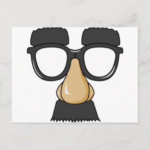 Carte Postale drôles comiques lunettes