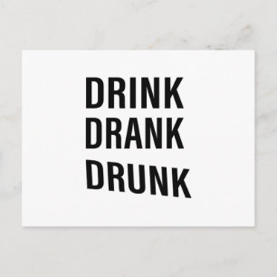 Carte Postale Drôles de citations sur le buveur de whisky