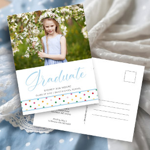 Carte Postale Drôles Petits Points Bleus Photo de Promotion Dipl