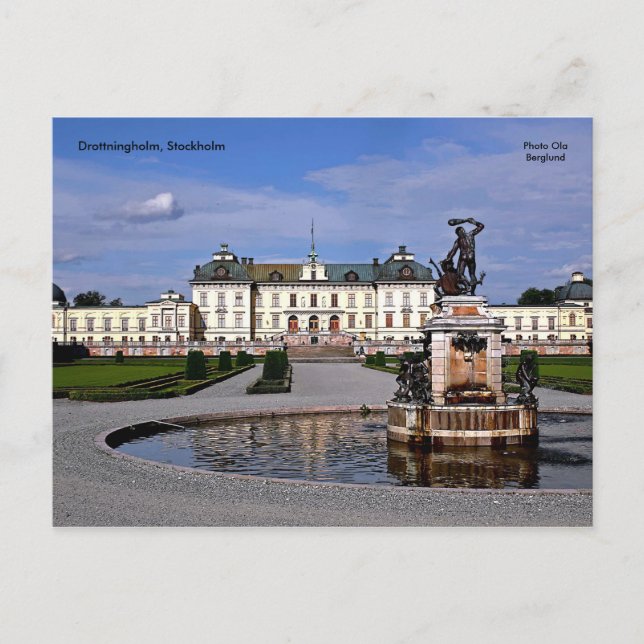 Carte Postale Drottningholm, Stockholm, Photo ... (Devant)