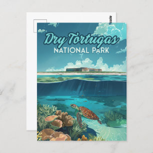Carte Postale Dry Tortugas Parc National Floride Turtle