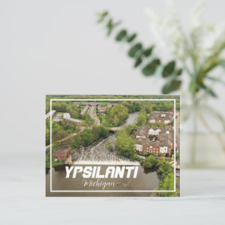 Carte postale du barrage Ypsilanti Michigan